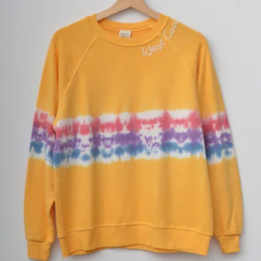 Yellow Tie-Dye Sweatshirt